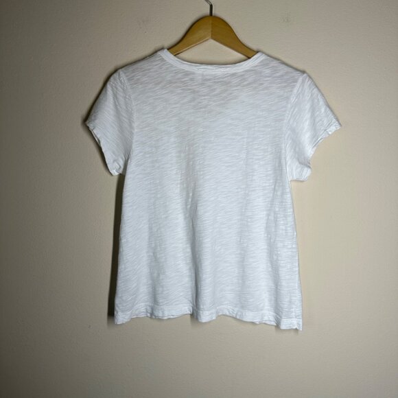 Wilt V Neck Short Sleeve Baby Fit Tee Womens Size M Slub Knit Classic Capsule - Picture 9 of 10